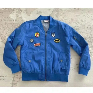 Justice League Patched Bomber Jacket Size 6